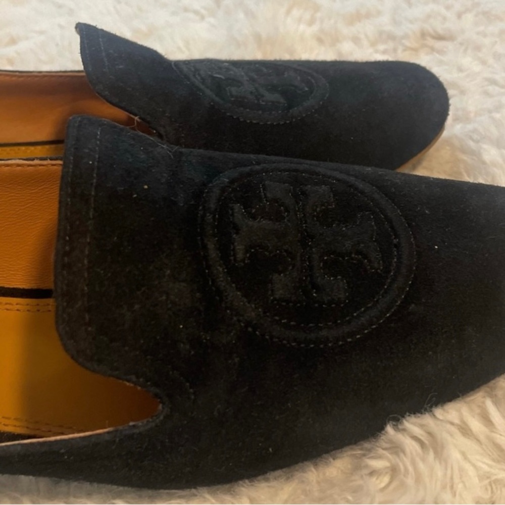 Tory Burch Leigh loafer flats, size 8 Black